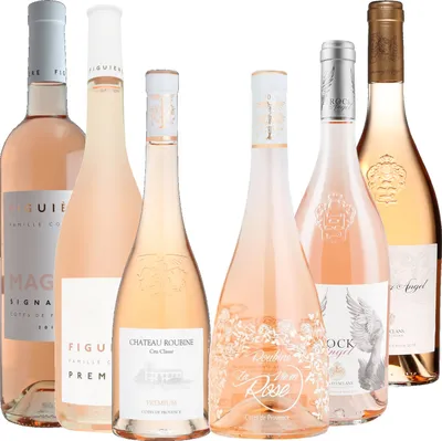 Produktbild von Best Of Provence- Figuière: Magalie & Première/Roubine: Premium & Vie en Rose/Esclan: Whispering Angel & Rock Angel -Rosé Côtes de Provence 2024 75cl