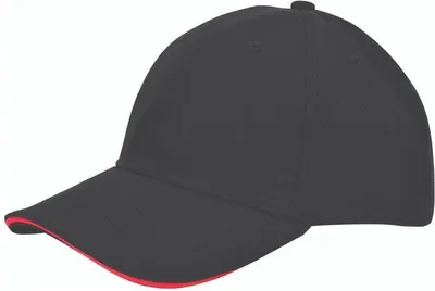 Immagine prodotto di Cappellino da baseball Benza in tela – nero e rosso