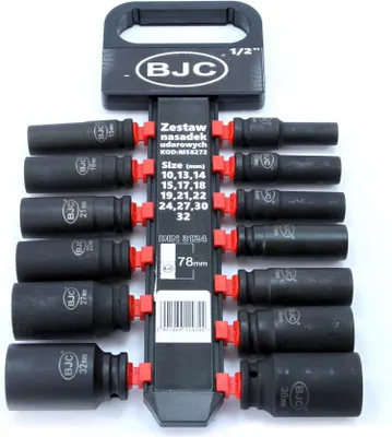 Obrázok produktu pre Sada 13 ks kovaných nástrčných kľúčov BJC 1/2" 10-32mm 06820