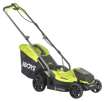 Image de Tondeuse à gazon sans fil à pousser Ryobi RLM18X33B40 18 V, 4,0 Ah, largeur de coupe 33 cm