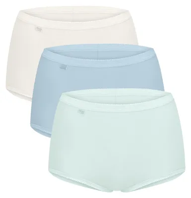 Produktbild von sloggi Damen Maxislip Originals Basic H 3-Pack mediumgreymelange - Größe 46