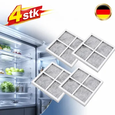 Produktbild von 4x Kühlschrank Luftfilter kompatibel mit LG LT120F ADQ73214402 Aktivkohle Filter