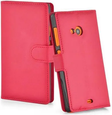 Immagine prodotto di Cadorabo cover per Nokia Lumia 535 cover protettiva in rosso custodia per cellulare cover chiusura magnetica
