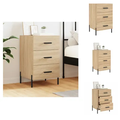Produktbild von vidaXL Nachttisch Sonoma-Eiche 40x40x66 cm Holzwerkstoff -  Nachttische
