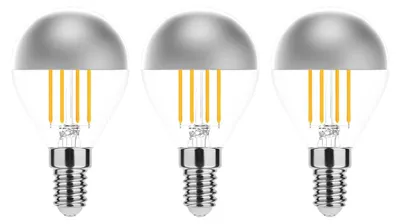 Produktbild von Modee E14 LED Filamentlampe P45 4W 400lm 2700K Warmweiß 3 Stück