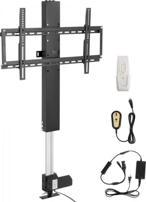 Produktbild von TV-Lift – Wandhalterung – Mit Fernbedienung – Für 26–60 Zoll – TV-Lift-Möbel – Wohnzimmer oder Büro – Höhenverstellbar – Einbausystem für Schrank