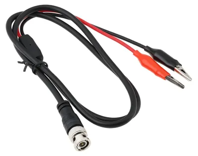 BNC-Krokodilklemmen-Kabel 1 m, 30-60 V/1 A, für Oszilloskope