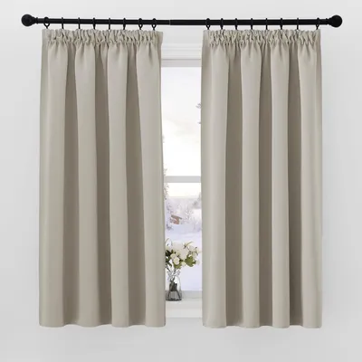Immagine prodotto di Tende oscuranti, altezza 145 cm, larghezza 140 cm, confezione da 2, colore naturale