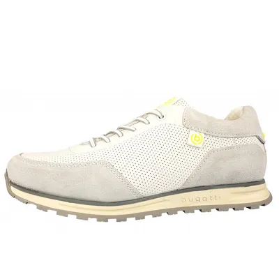 Produktbild von Bugatti Cirino Herrenschuhe Schnürschuhe Sneaker low Weiß Freizeit, Schuhgröße:45 EU