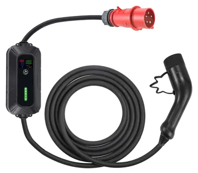 Productafbeelding van Platinet elektrische autolader, Type-2, 16A, 11kW, 5 meter (EV_PPC32AT)