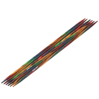 Produktbild von Lana Grossa Strumpfstricknadel Design-Holz Multicolor 15-3.0mm