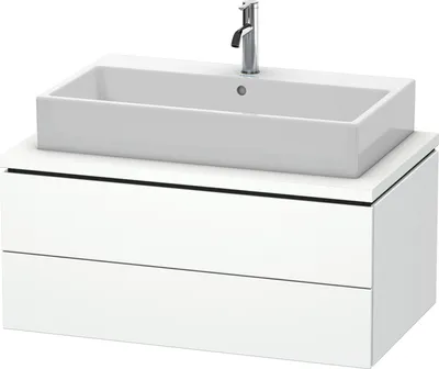 Produktbild von Konsolenunterschrank L-CUBE 400x920x547mm weiß matt weiß matt