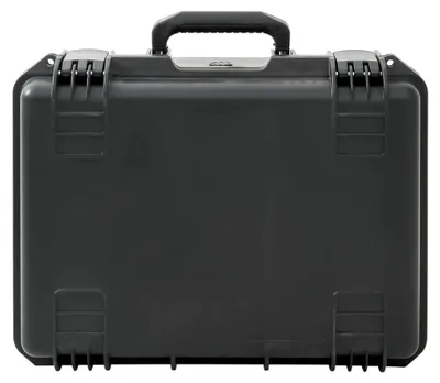 Produktbild von Wasserdichter Flugkoffer mit abschließbarem Schloss, Polypropylen & ABS, 49x38x23 cm - Schwarz