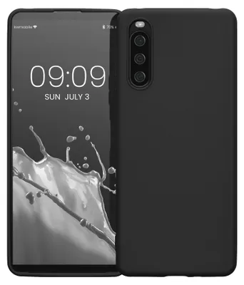 Produktbild von kwmobile Handyhülle für Sony Xperia 10 IV Hülle - TPU Case - Kabelloses Laden - Schutzhülle Cover in Schwarz