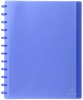 Zdjęcie produktu dla Exacompta 86352E Folder DIN A4 30 kieszeni 24x32 cm Niebieski Polipropylen 800µ
