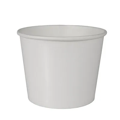 Produktbild von 50 Suppenbecher, Pappe "To Go" rund 500 ml Ø 11 cm · 8,3 cm weiss