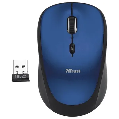 Produktbild von Trust 19663, Optisch, RF Wireless, 1600 DPI, Blau