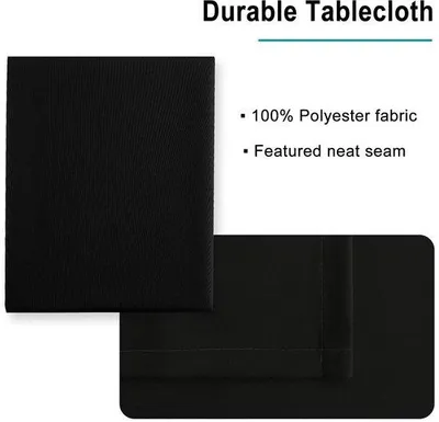 Produktbild von Ibenzoa® Tischdecke – fleckenabweisend mit Lotuseffekt, leichtes Polyestergewebe, wasserabweisend, 140 x 220 cm, für Innen & Außen