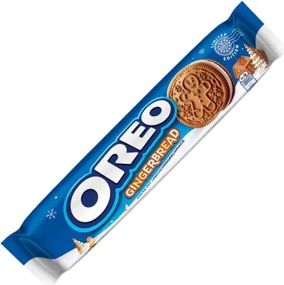 Produktbild von Oreo Gingerbread Lebkuchen Kekse mit aromatischem Zimt Packung 154g