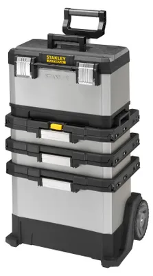 Productafbeelding van STANLEY FATMAX Rollende Werkplaats, 4-in-1 apparaat, inclusief afneembare gereedschappen