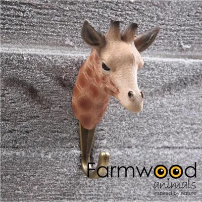 Produktbild von Farmwood Animals Garderobenhaken zum Aufhängen! Giraffe 7,5x7x13cm