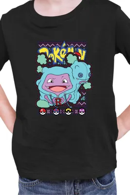 Obrázek produktu pro Dětské Triko Japan Manga Anime Comics Pokemon 030,  / Černá