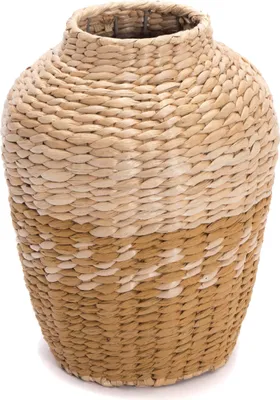 Produktbild von STROH VASE "KAIRO" | Natur / Gelb | Deko Boden Vase