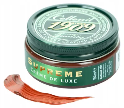 Zdjęcie produktu dla COLLONIL | 1909 Creme de Luxe krem do butów skórzanych | 100 ml, brązowy, premium połysk, odżywienie i pielęgnacja skóry