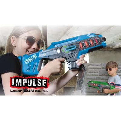 Image de Ensemble fusil laser à impulsion bleu/vert
