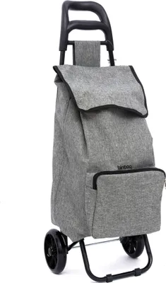 Image de blnbag T1 - chariot de courses léger 45L sac de courses à roulettes chariot de courses robuste Picnic Trolley panier de courses chariot de courses Shopper-Roller Marktroller ,Gris