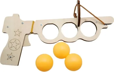 Immagine prodotto di Puzzle in legno fai da te pistola da tennis bambini giocattolo scienza fisica esperimento