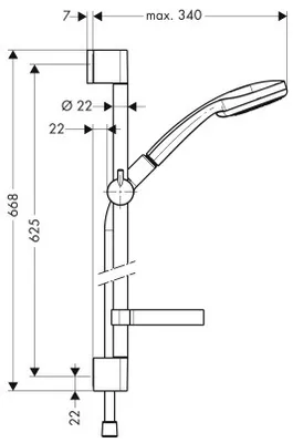 Produktbild von Hansgrohe Croma 100