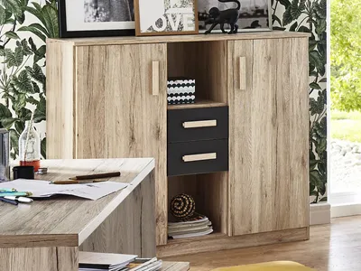 Produktbild von Kommode >Canton< in San Remo Eiche - 122x105x40cm (BxHxT)