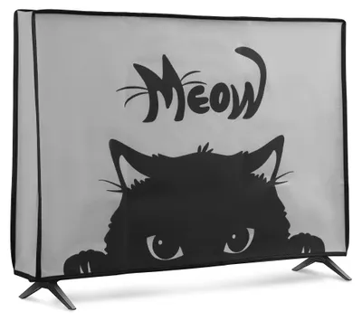 Produktbild von kwmobile 49-50" TV Abdeckung Indoor - Fernseher Hülle Bildschirmschutz Abdeckung - TV Bildschirm Staubschutzhülle - Fernsehabdeckung - Grau Schwarz
