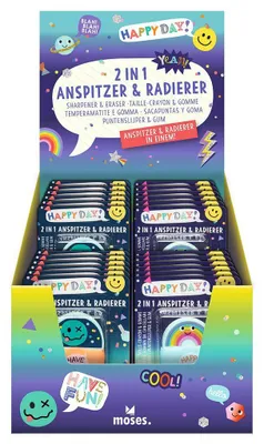 Produktbild von Anspitzer & Radierer Happy Day 2 in 1