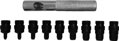 Produktbild von PAULIMOT Locheisen-Set mit Halter 2-10 mm, 10-teilig