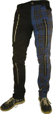 Produktbild von Rock Rag - Tartan, Hose Schwarz/Blau im Straight-Fit-Style
