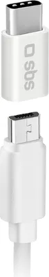 Zdjęcie produktu dla SBS TEADAPTC, USB Type-C 2.0, USB Micro-B, Biały