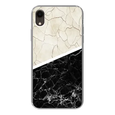 Produktbild von MuchoWow® Handyhülle Schutzhülle Hülle für iPhone XR Marmor - Muster - Luxus Silikon Softcase Handy Hülle - Schutzdeckel