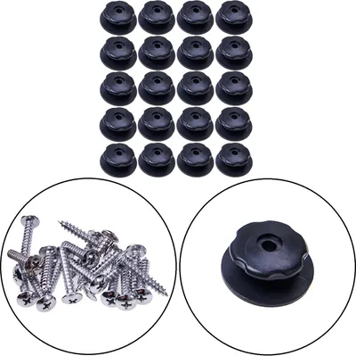 Produktbild von Filmer Rundknöpfe Kunststoff ABS Schwarz Ø 30/38 mm für Gummi-Spannseile Ø 5-8 mm