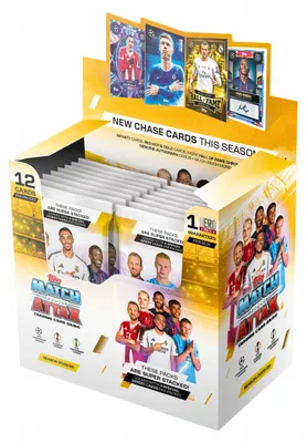Produktbild von BOX of 32 sachets: Match Attax 2025/26 Topps HERO Pack Football Cards