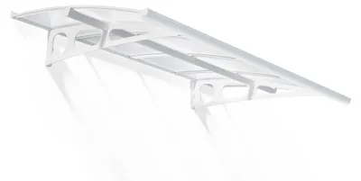Produktbild von Palram - Canopia Metall Vordach Bordeaux 2230 Acrylglas Weiß 139x224 cm