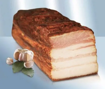 Produktbild von Gegarter Schweinebauch "Salo Po-ukrainski s Tschesnokom", geräuchert ca.600-630 g