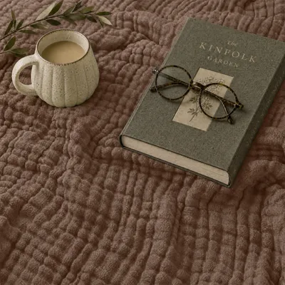 Zdjęcie produktu dla Koc z muślinu 150 x 200 cm z 100% bawełny