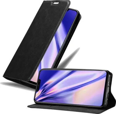 Zdjęcie produktu dla Etui Cadorabo do Huawei P SMART PLUS 2019 Pokrowiec ochronny w kolorze czarnym Etui na telefon Etui z magnetycznym zamknięciem