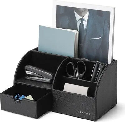 Produktbild von Famanu Schreibtisch-Organizer Multifunktional - Schwarz