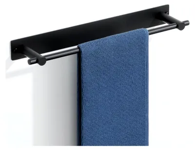 Produktbild von Handtuchhalter zur Wandmontage ohne Bohren aus 304 Edelstahl in Schwarz