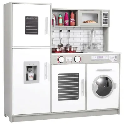 Immagine prodotto di Cucina giocattolo PLK562, 89,5 x 24,5 x 81,5 cm, grigia