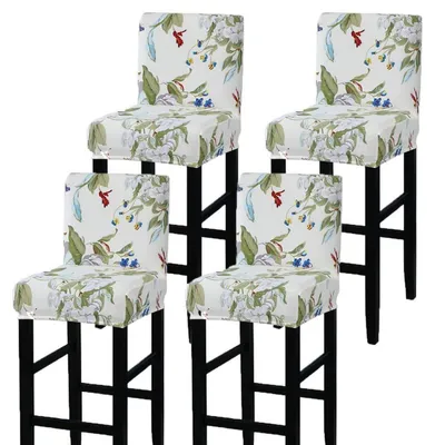 Obrázek produktu pro Potahy na židle, potahy na barové židle, 4 kusy, rozměr 35-45 cm