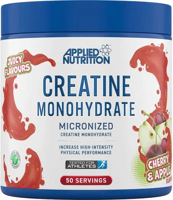 Productafbeelding van Applied Nutrition Creatine Monohydraat 250g, smaak: kers & appel